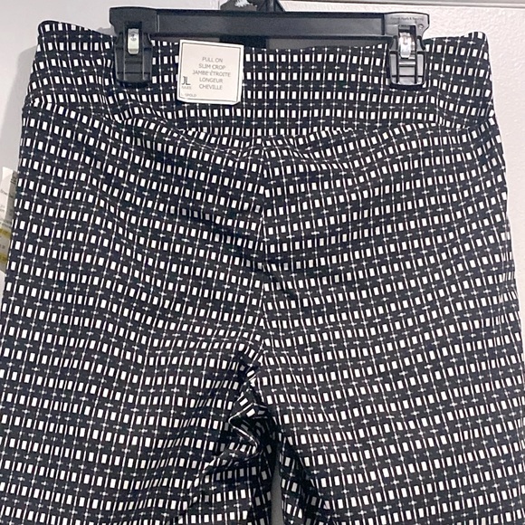 NWT Jules and Leopold Pull On Slim Crop Leg Ankle Length Graphic Pants Size S !! - Picture 5 of 13